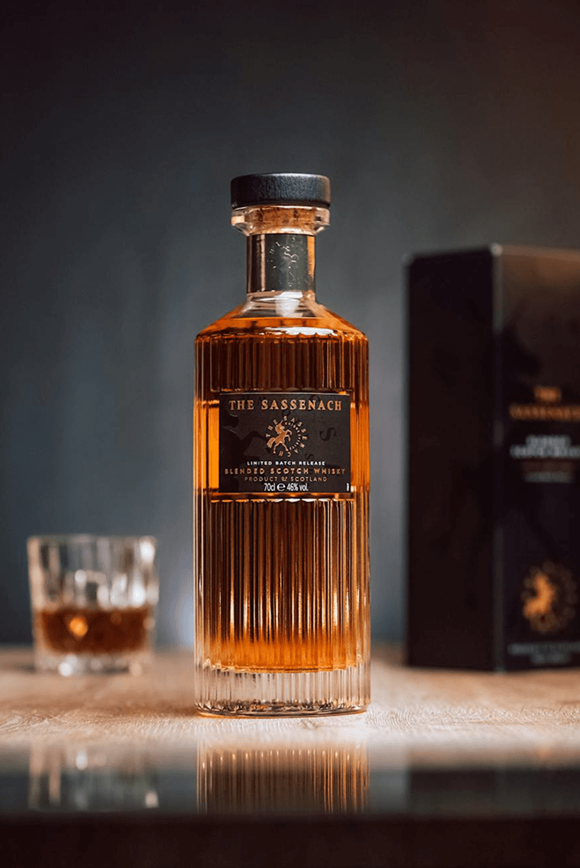 Premium whisky bottle
